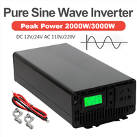 Inverter 12V 24V 48V 60V 72V To AC 110V 220V 230V Pure Sine Wave 50Hz 60Hz 2000W 3000W Car Power Inverter Frequency Converter