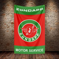 3X5Ft Zundapps Moto Flag Polyester Printed Car Banner For Decor