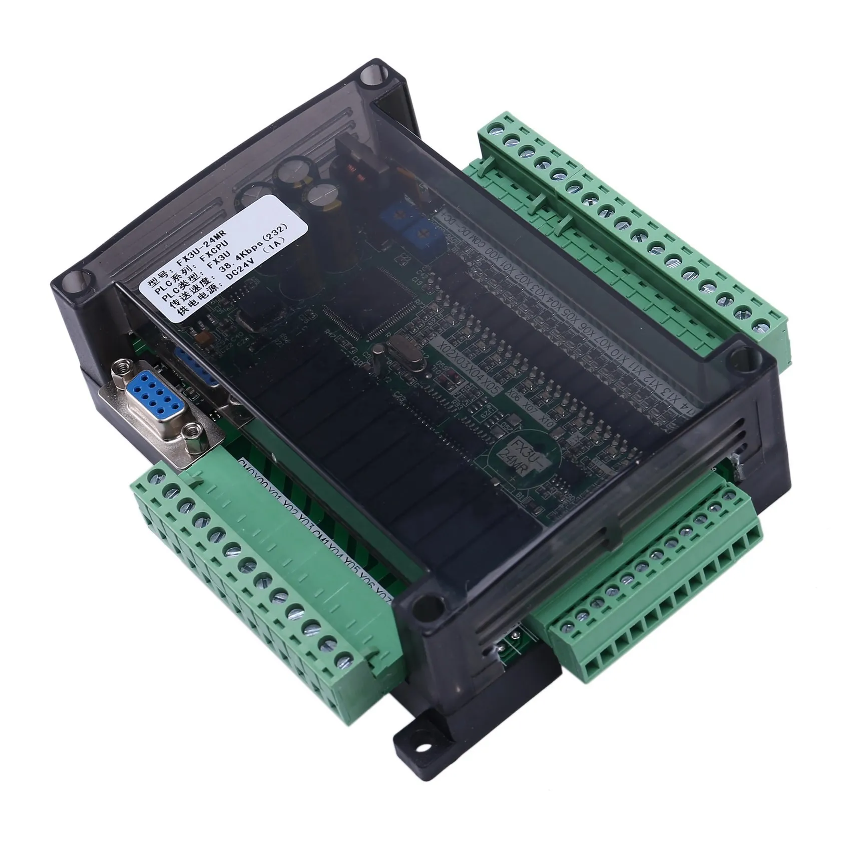 BAAG-2X PLC Industrial Control Board FX3U-24MR High-Speed Household PLC Industrial Control Board PLC Controller Programmable