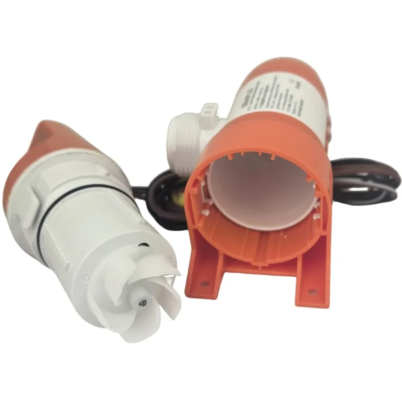 Multi-functional Water Pump Yacht Narrow Type Horizontal Automatic Bilge Pump, Water Pump, Sensor-driven Drainage, DC 12V/24V
