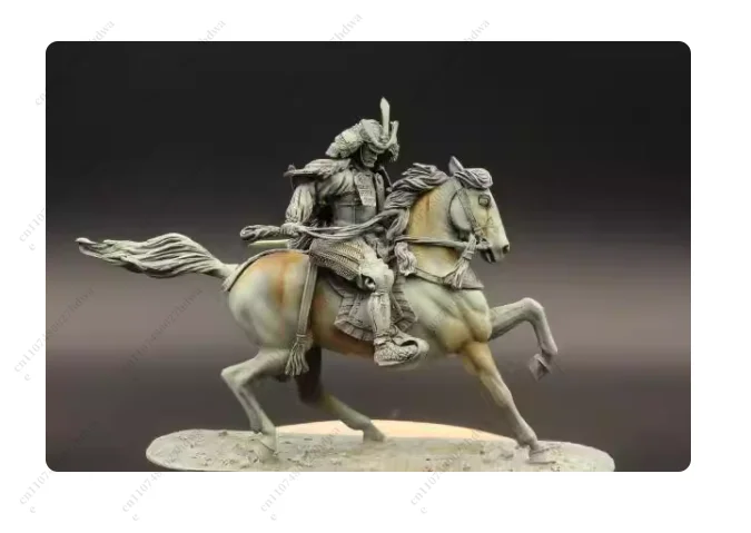Military Commander Samurai Tin Metal Ancient Soldier Model Decorated with Statues of the Northern and Southern Dynasties inJapan