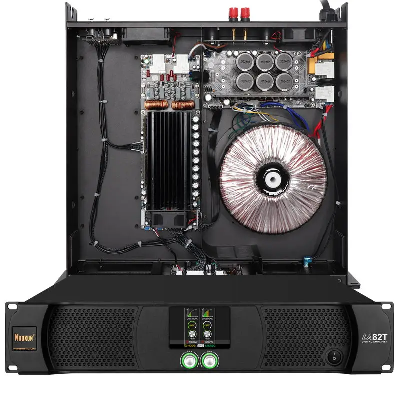 

LA82T Big Power Amplifier Power Professional 800W*2 800 Watts 2 Channel Class D