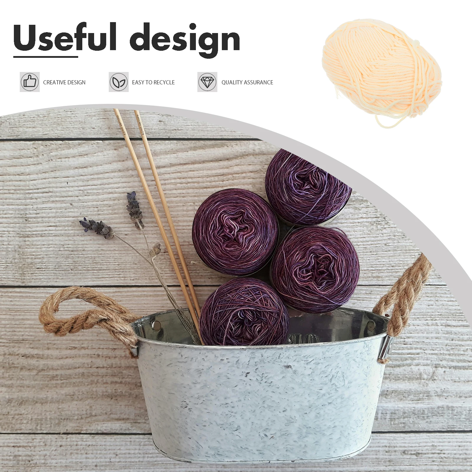 

50 G Chunky Yarn for Hand Knitting Cotton Crochet Crocheting Accessories Clothes Bulky Thick