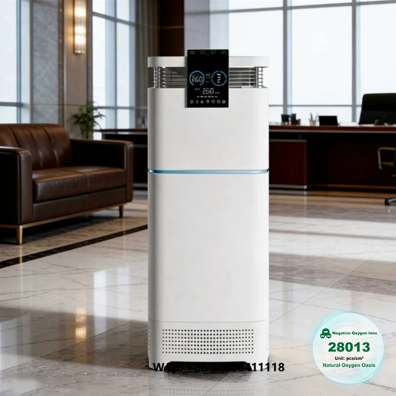 Commercial Negative Oxygen Ions Machine Humidify HEPA Filter Coverage for Living Room Office Retail Commercial Use Air Purifier