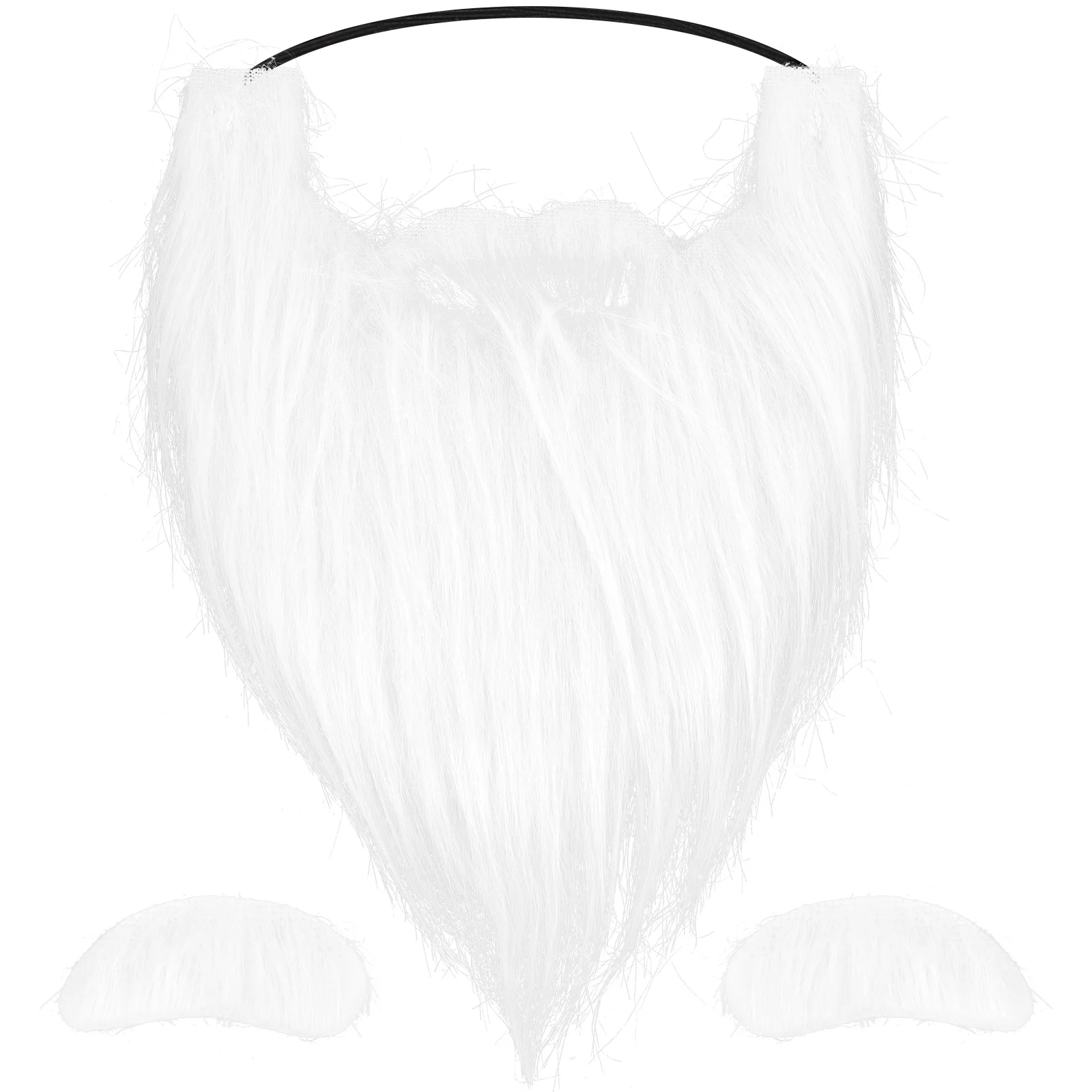 

Santa Costume Decor Christmas Beard Eyebrows Xmas Cosplay Props Wizard White Fake Mustache Father