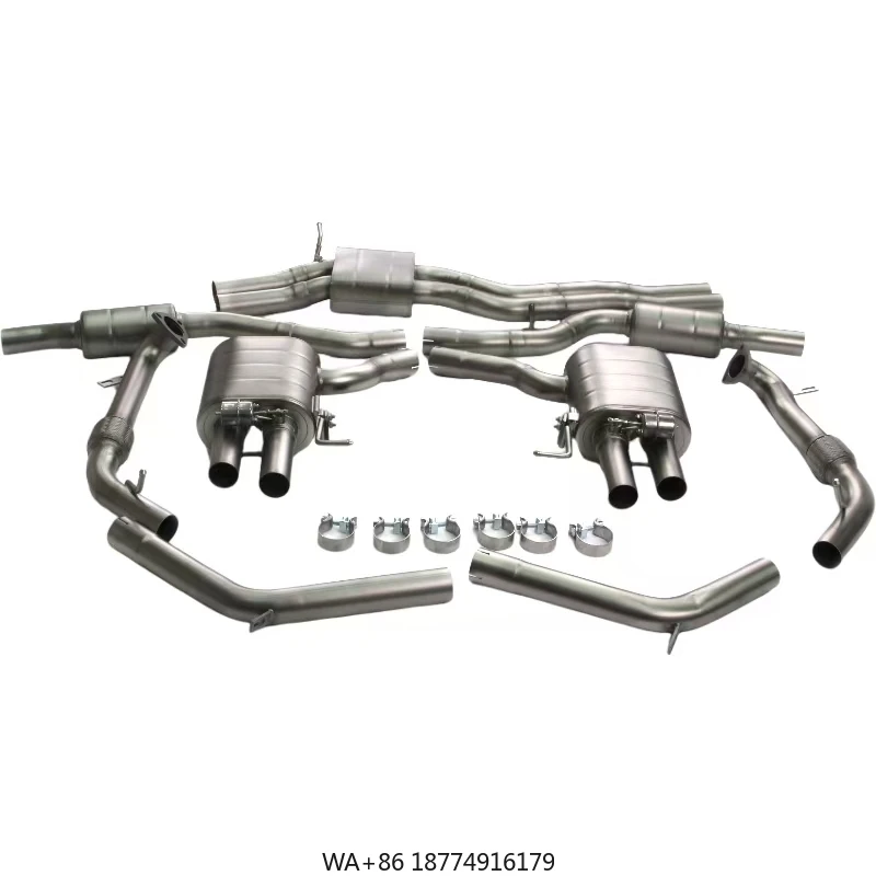 

Tuning Exhaust Downpipe for S4/S5 B9 3.0T 2019-2023 T304 Tube Header Downpipe Exhaust Pipes Racing Sport Car Exhaust System