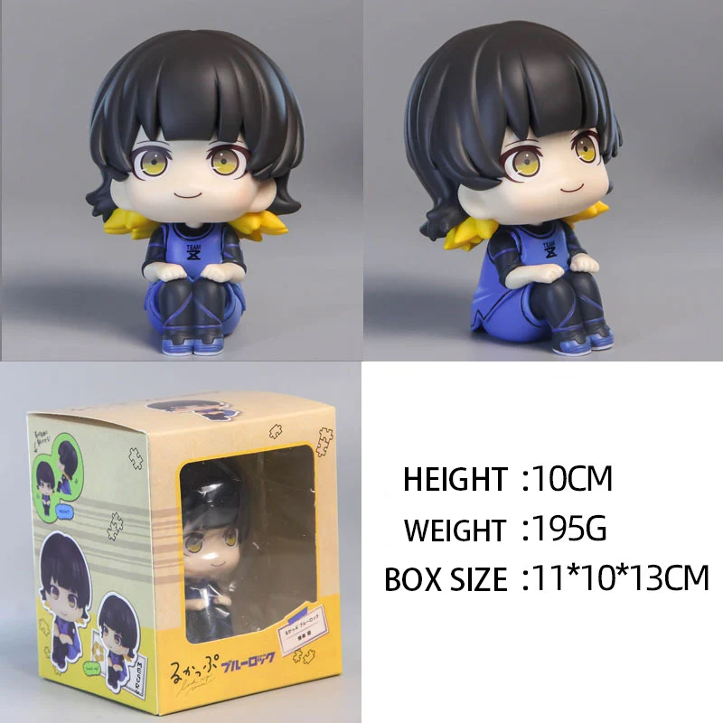 10cm Figurka anime Look Up Isagi Yoichi Figurka akcji Bachira Meguru Figurka dekoracja biurka Kolekcja Model Lalka Zabawki 2szt.