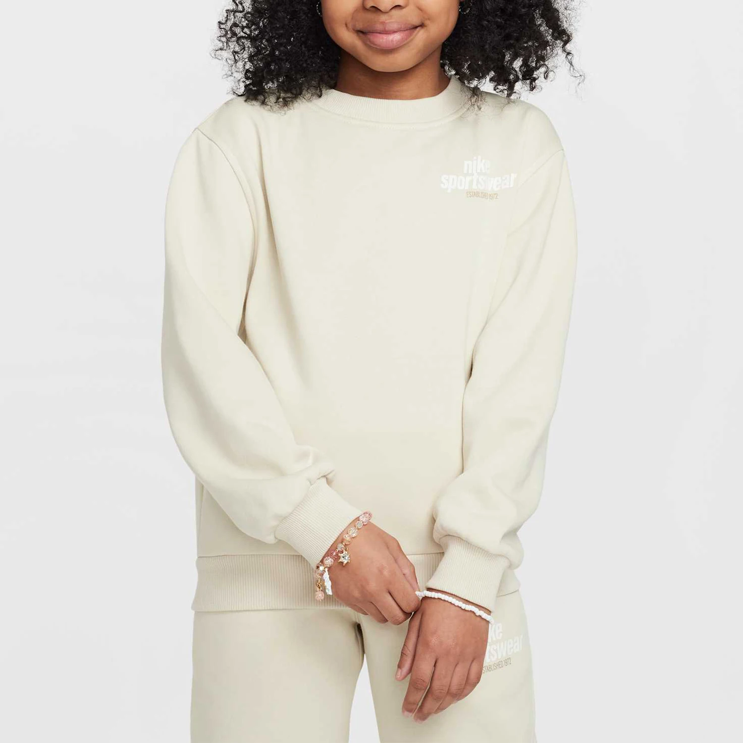 

Nike Official Genuine New Big Kid Round Neck Simple Sweatshirt HJ2674-234