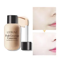 Face Foundation Makeup Base Cream Mineral Full Coverage Concealer No Cracking No Drying Waterproof Face Corrector