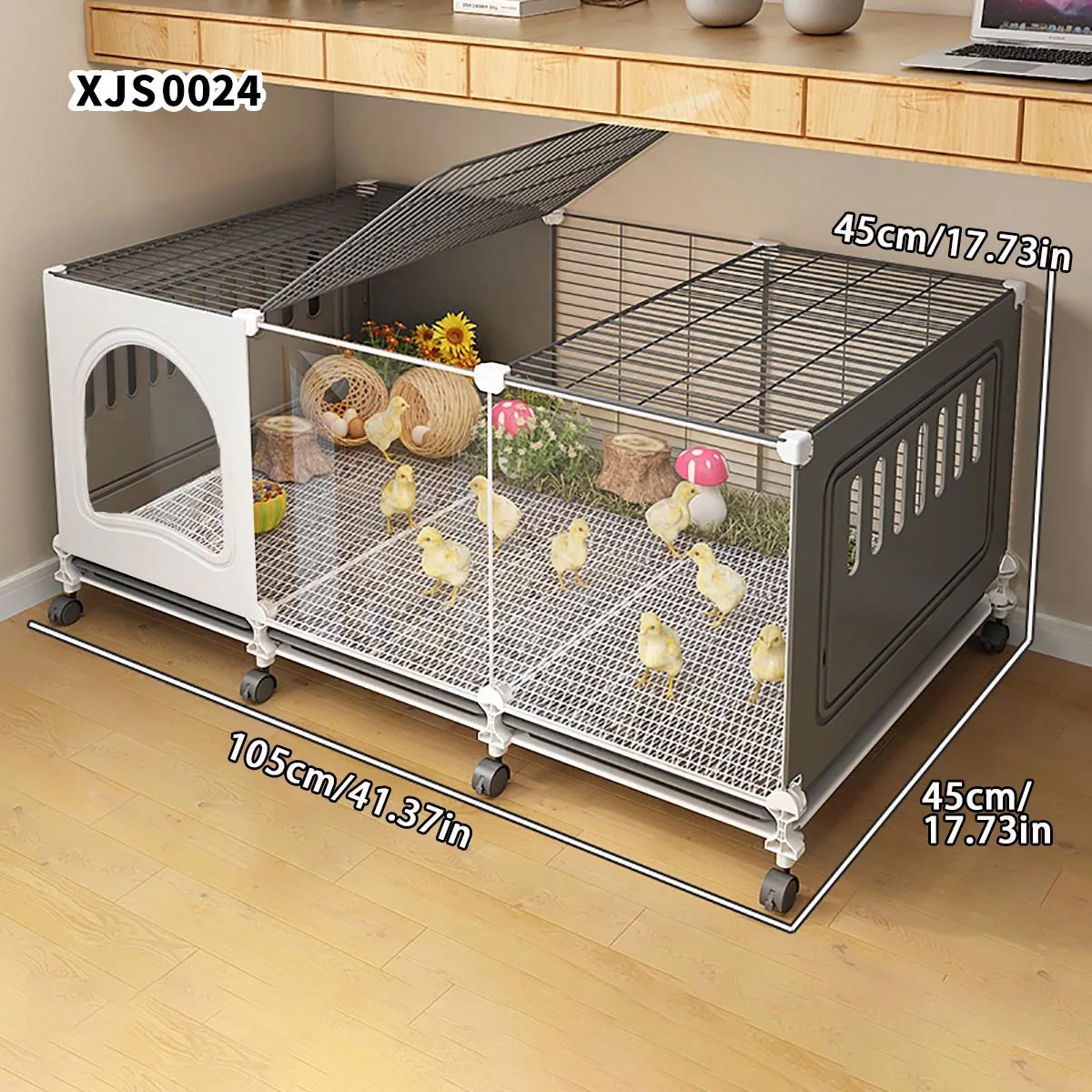 

Большой зашифрованный курятник для домашнего использования, в помещении и на открытом воздухе, против крыса, для перепелов, с лотком для мусора, клетка для разведения уток и гусей