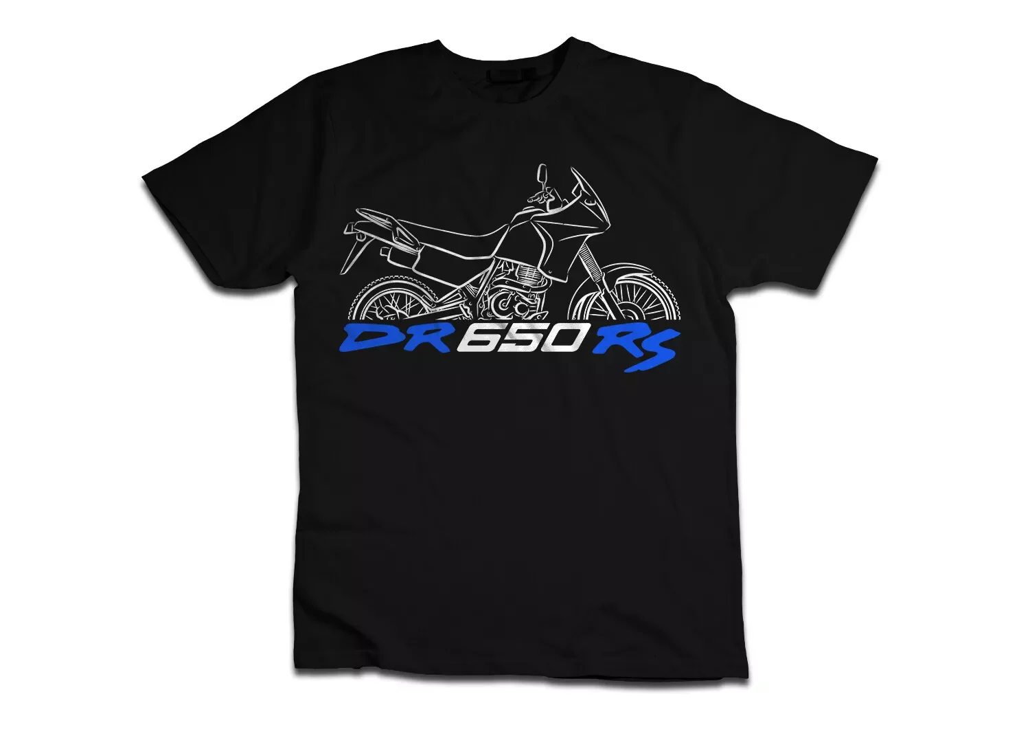 DR 650 Motorrad bedrucktes T-Shirt für ADV Fahrer mit kurzärmligem Baumwoll-S-3XL coolem T-Shirt Muster