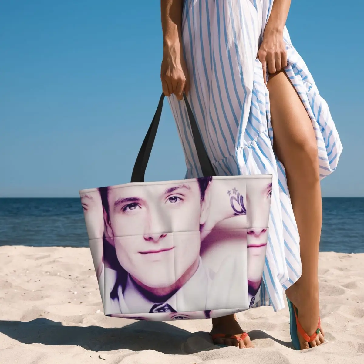 جوش هاتشرسون صافرة ميمي أغنية الموسيقى حقيبة حمل على الشاطئ حقيبة رياضة رياضة اليوغا واق من المطر حقيبة حمل كبيرة المرأة حقيبة سفر حقيبة اللياقة البدنية #6