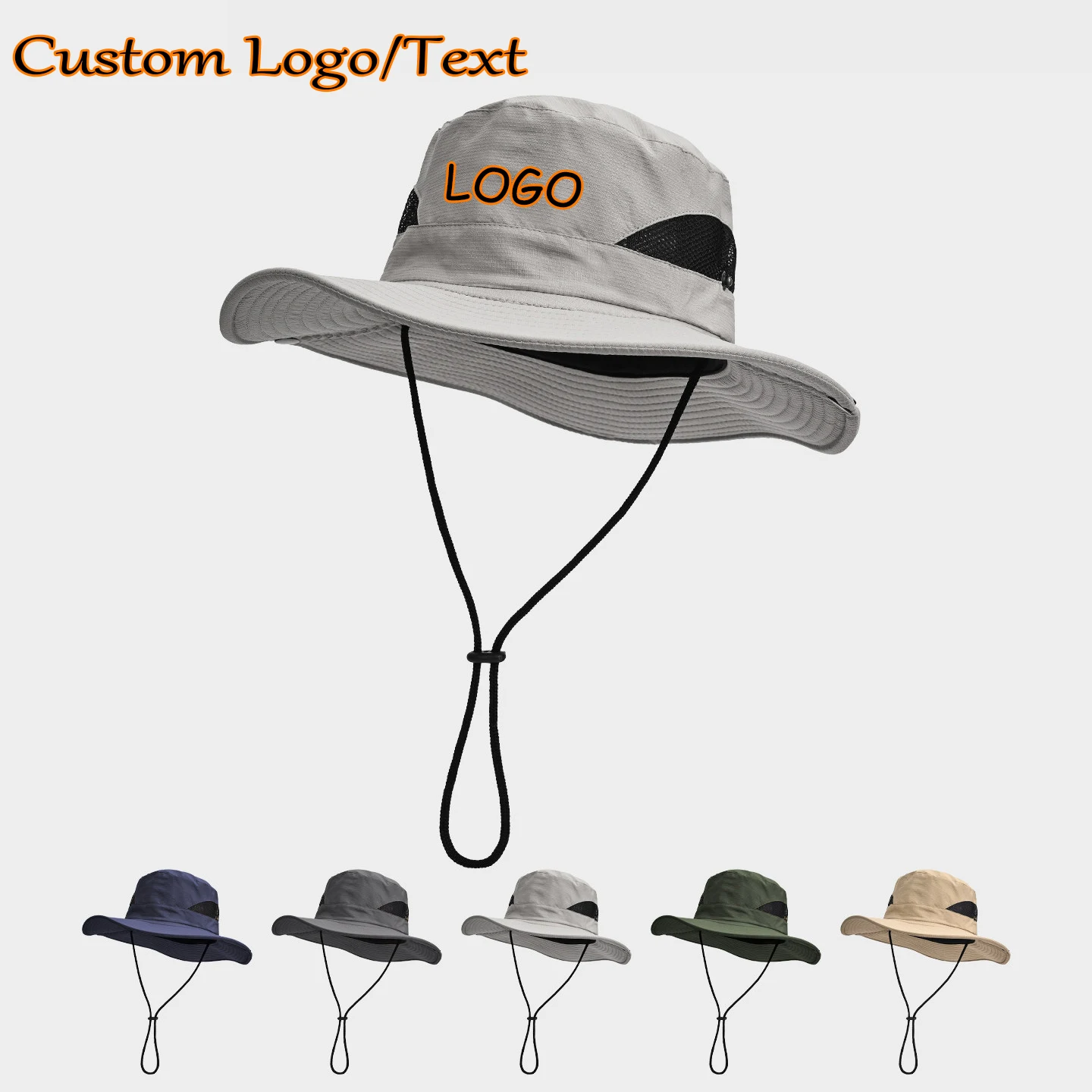Unisex Summer UV Protection Bucket Hat Breathable Outdoor Sun Hiking Fishing Mountaineering Hat Anti-UV Wide Brim Fisherman Cap