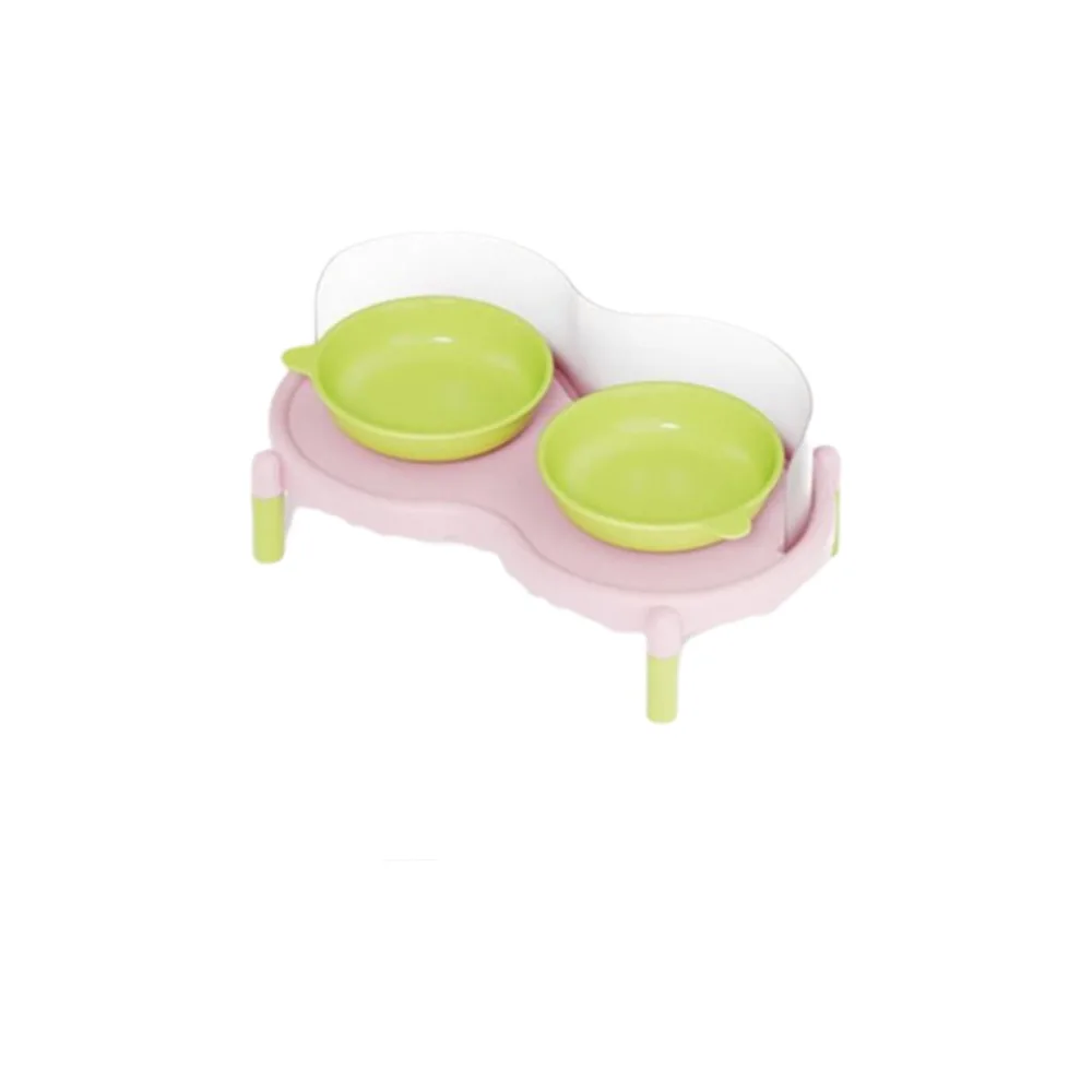 

Pet Supplies Anti-slip Ceramic Cat Bowl High Foot Stable Pet Feeder Large Diameter Leak Proof Pet Neck Protection Bowl Multi-Pet