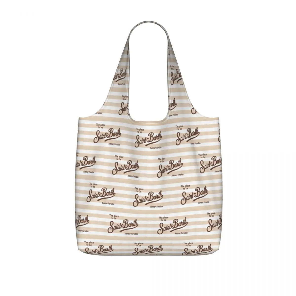 Saint Barth Shopping Tote Bag Canvas Large Capacity Shoulder Bags Shopper Grocery Handbag for Women