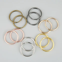 1Pack/lot Silver Plated Metal Key Rings Split Key Chain Keyfob Key Holder Rings For Women Men DIY Key Ring Accessories Wholesale