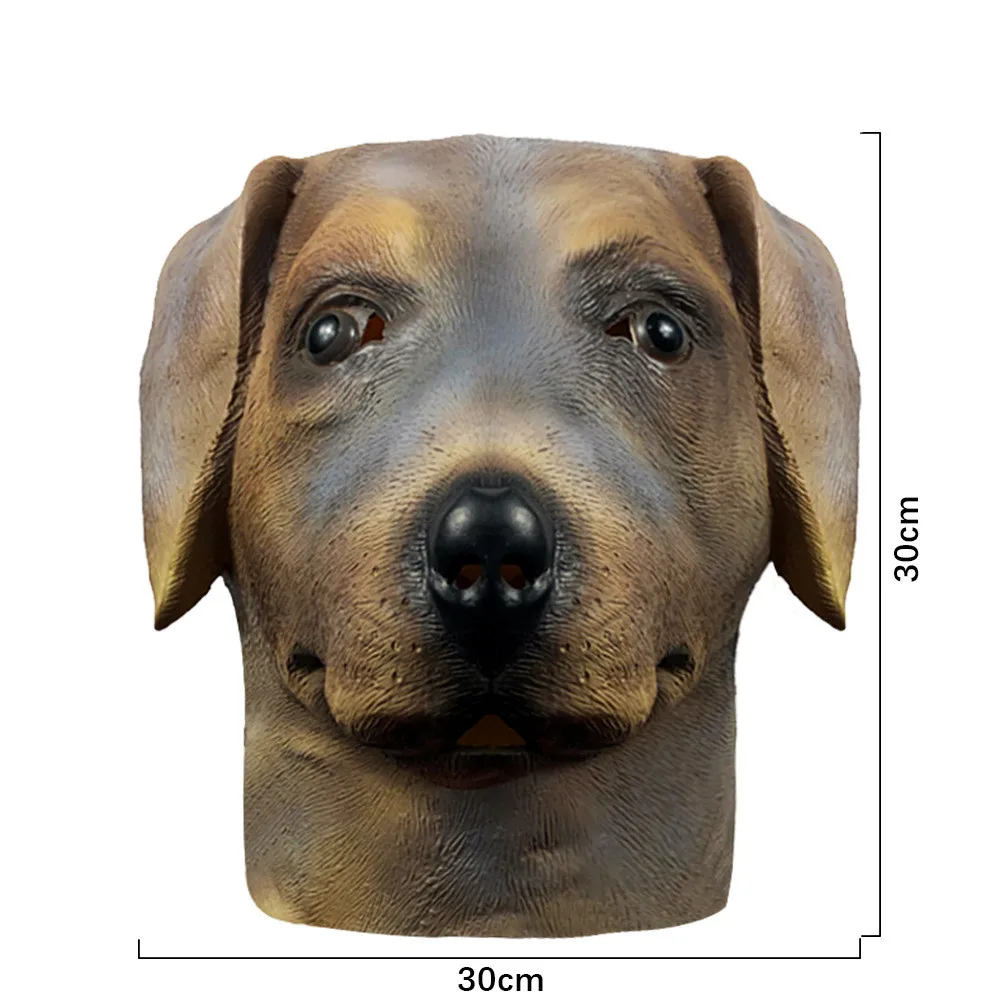 Labrador-Hundemaske Halloween-Party-Kostüm Vollgesichtsmaske Tier-Latexmaske Cosplay-Verkleidung Kostüm-Requisiten – Detail 5