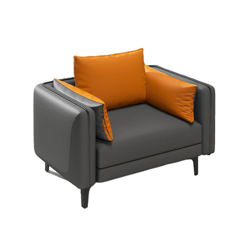 

Modern Office Sofa for Business Reception and Casual Use Synthetic Leather for Home Office and Living Roompromote sales