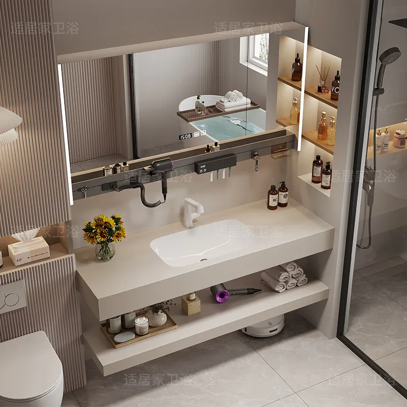 

Cute White Tall Bathroom Cabinet Drawers Classic Smart Storage Bathroom Cabinet Mirror Luxury Mobile Da Bagno Home Furniture