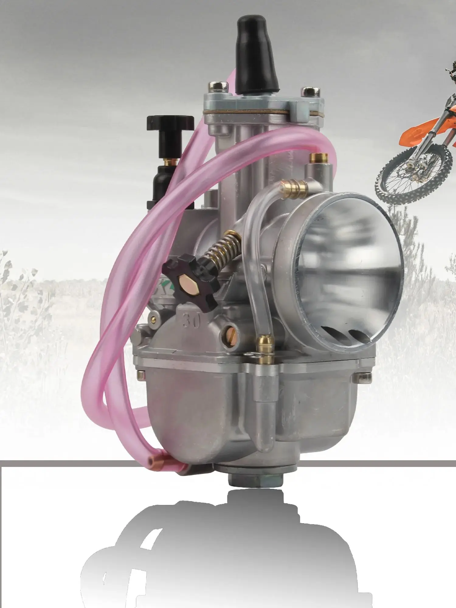 AliExpress PowerMotor Motorcycle Carburetor Flat Curtain Keihin For Keihin PWK 28 30 32 34mm 125cc-350cc Scooter 2T 4T ATV Dirt Bike Universal Parts