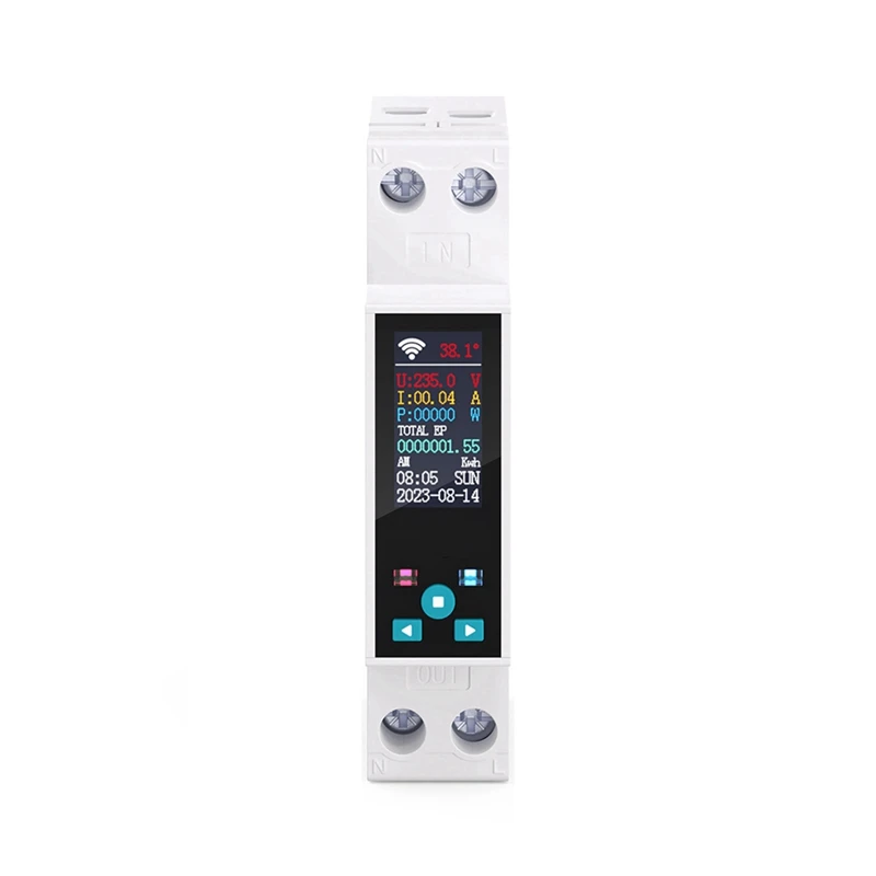 Y43A-50A Tuya WIFI Smart Switch Stroomonderbreker LCD Energiemeter Kwh Power Metering Timer Relais Afstandsbediening Smart Leven