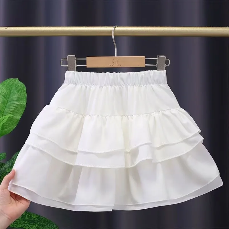 

Girls Baby Half Skirt 2026 New Children's Summer Dress Cotton Teenagers Fashionable Cake Skirt Fluffy Skirt 4-12Y