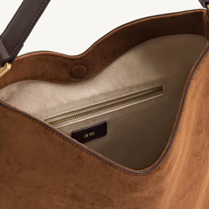 حقيبة JW PEIL للسيدات مربعة بلون سادة، حقيبة كتف مفردة رائعة من مادة البولي يوريثان، حقيبة يد بتصميم متعدد الوظائف عالي الجودة #4