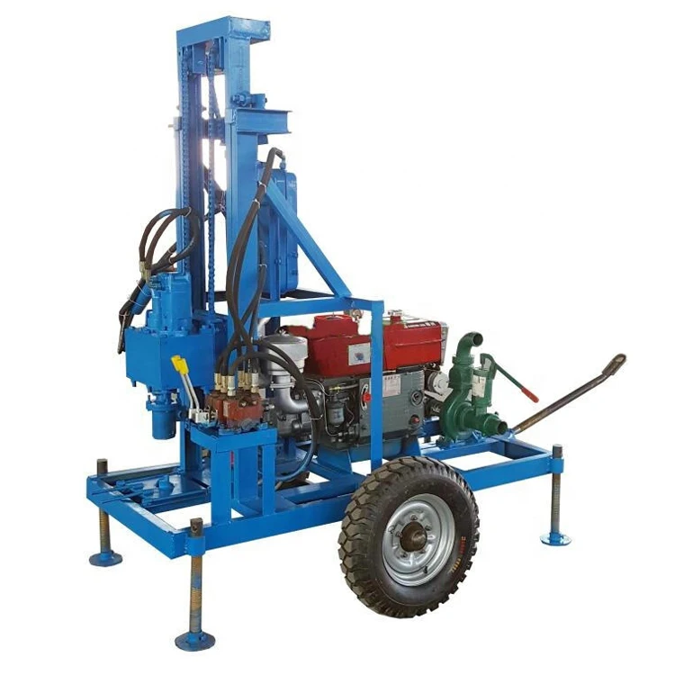 

150m 180m 200m 250m Customized Hot Sale Well Drilling Rig Small Portable Diesel Hydraulic Water Well Drill Rigs