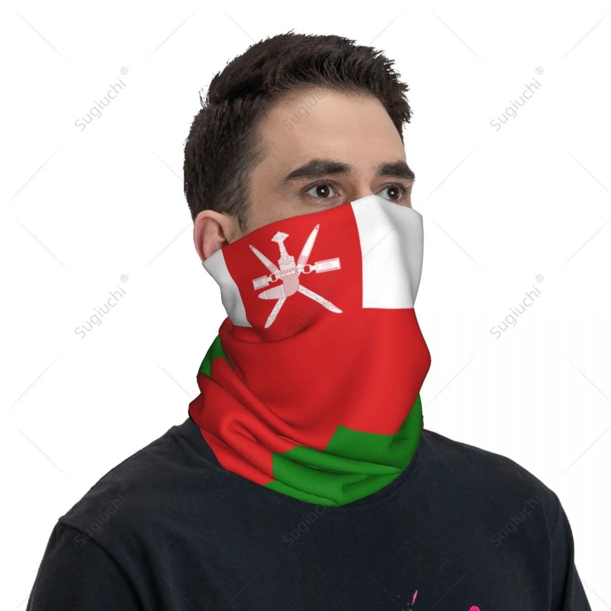 Unisex Oman Flag Neckerchief Scarf Neck Face Mask Scarves Neck Warmer Seamless Bandana Headwear Cycling Hiking - view 2