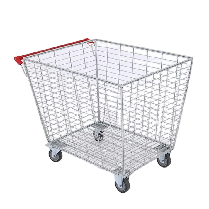 Professional Supplier Manufacturer Wholesale Big Volume Shopping Trolley Cart