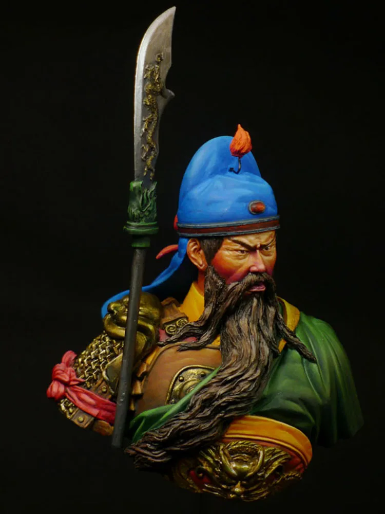 1/10 ancient Officer guan yu soldier BUST    Resin figure Model kits Miniature soldier Unassembled Unpainted