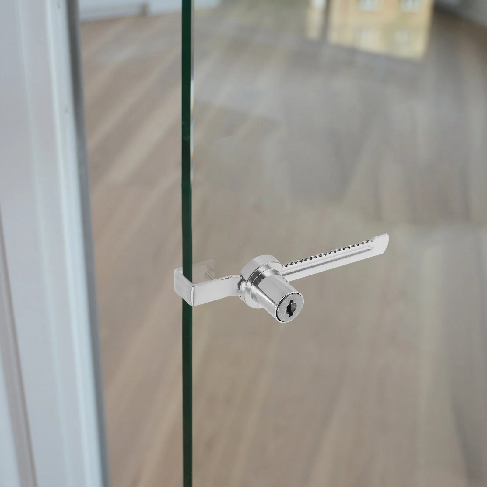 2 Sets Cabinet Door Lock Display Case for Cabinets Glass Refridgerator Sliding Ratchet Key