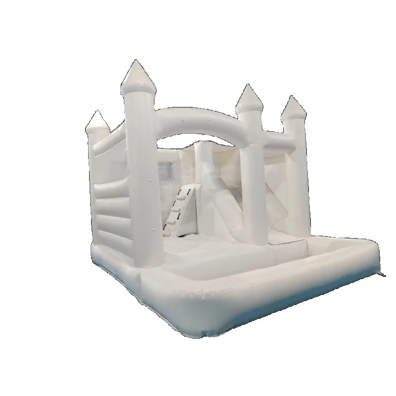 White Castle Bounce House Jump Castle Bounce House Commercial Inflatable Trampoline Slide Outdoor Inflatable Game