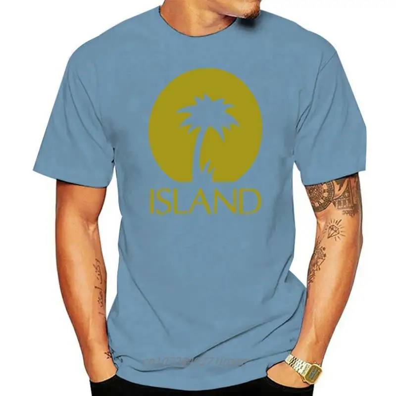 

T Shirt Island T Shirt Military Green Logo Music Reggae Dub Roots Jamaica Long Sleeve Hoddies unisex hoddie short sleeve Tee Shi