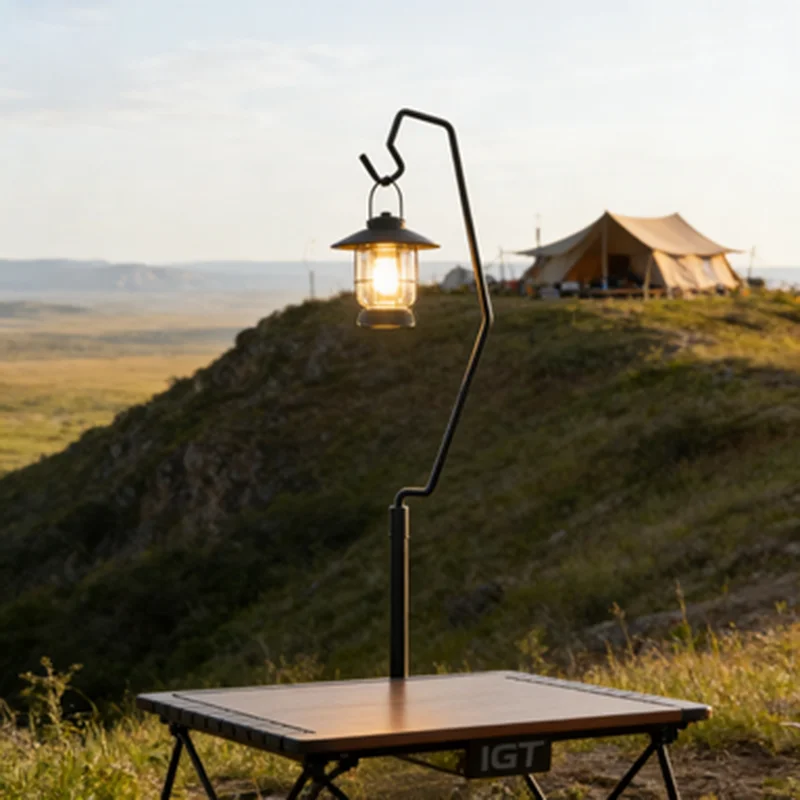 IGT Light Stand Camping Lantern Pole Adjustable Aluminum Alloy Portable Folding Lantern Holder for IGT System view 4