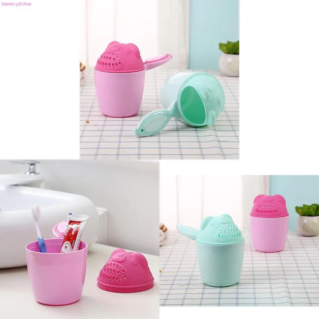 

D0JC мультфильм детская ванночка водопад ополаскиватель детский шампунь ополаскиватель чашка для ванны и душа мытье головы чашка