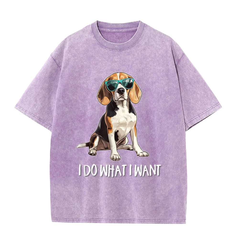 Mens & Sunglasses Funny Do What I Want Beagle Lover T-Shirt Man Character New In Top And T-Shirts Round Neck Short Sleeve