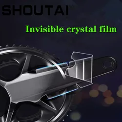 Cubierta de película de protección de disco de diente de manivela de bicicleta de carretera, impermeable, resistente al desgaste, accesorios universales para bicicleta, 2 juegos