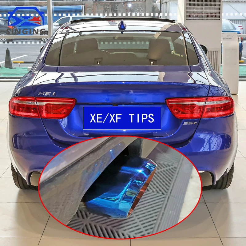 For XE XF F-PACE 2.0t jaguar sports decorative End Pipe Exhaust Rear Tip Muffler Cover car accessorries parts tail throat