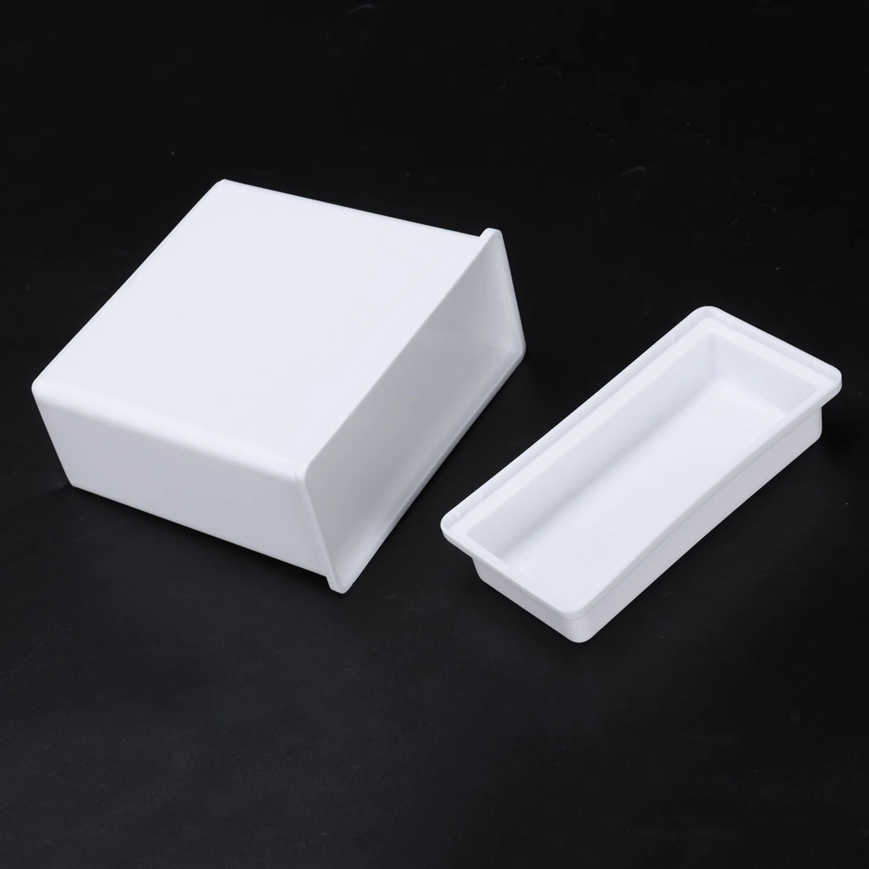 HLZS-2 In 1 White 48 Pieces Microscope Slides Staining Rack Dish Set