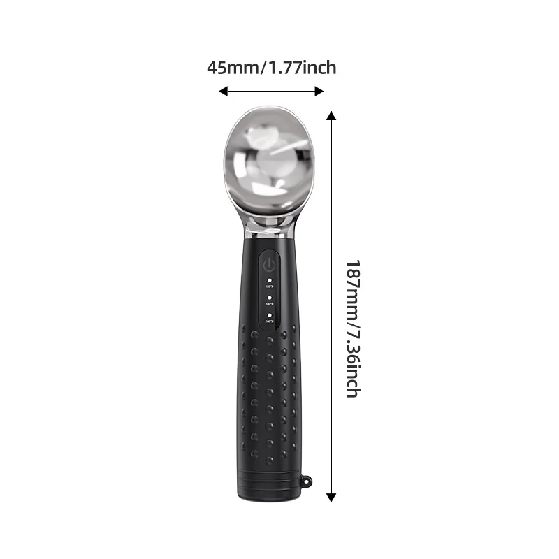 2 Packs of Popular Ice Cream Heating Spoons, Special Spoons for Haagen-Dazs Ice Cream Balls, Temperature-controlled