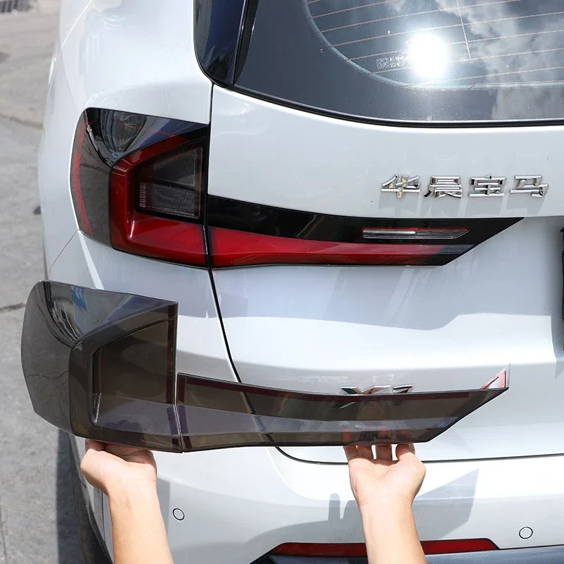 

For BMW X1 U11 2023-2024 ABS Smoke Black Car Rear Back Lamp Tail Light Turn Signal Cover Trim Car Accessories