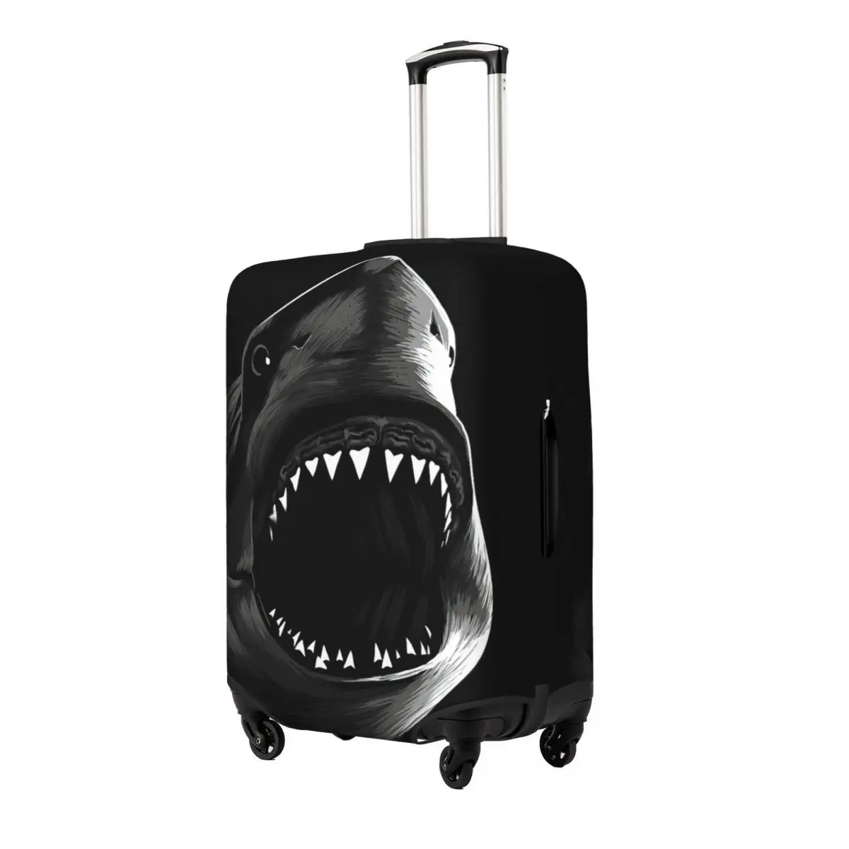 Great Shark Print Luggage Protective Dust Covers Elastic Waterproof 18-32inch Suitcase Cover Travel Accessories