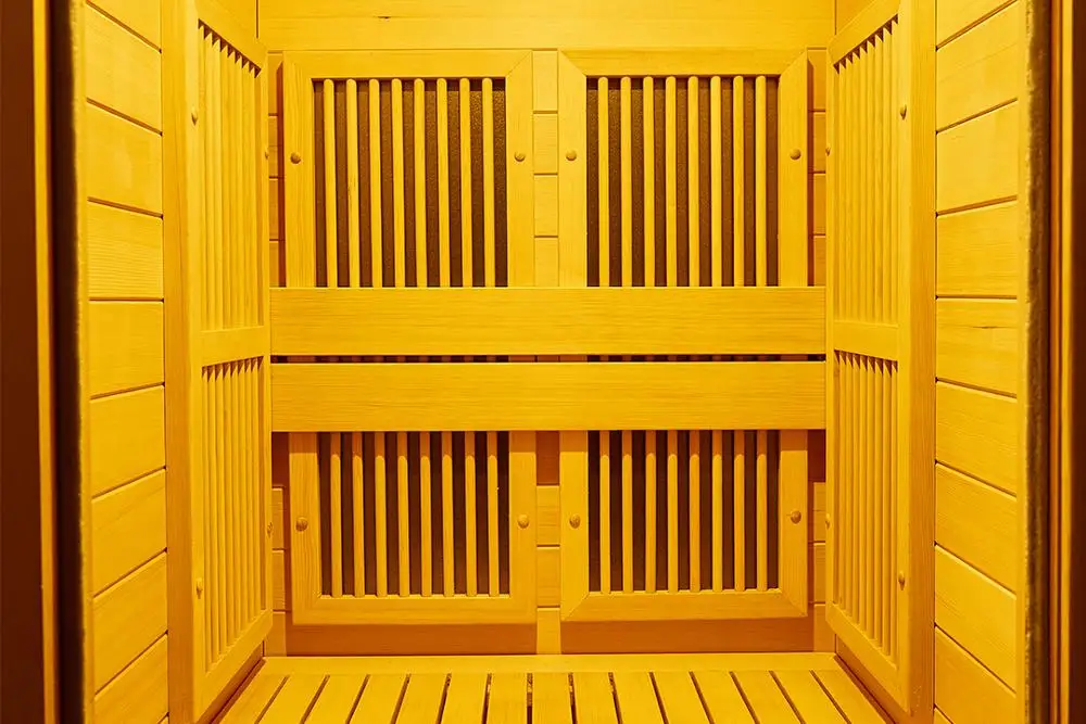 1000x1000 1-2 one person use indoor wood infrared sauna infrared dome room