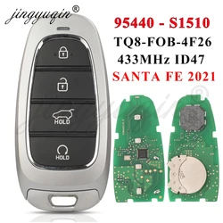 jingyuqin 95440-S1510 dla HYUNDAI Santa Fe 2021 22 inteligentny bezkluczykowy pilot zdalnego sterowania kluczykiem samochodowym 433 MHZ 47 Chip