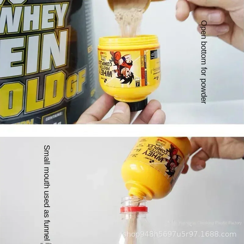2024 미니 휴대용 단백질 파우더 병, 키체인 포함, 100ml 건강 깔때기 알약 병, 휴대하기 쉬운 피트니스 용품, 20 개 신제품 