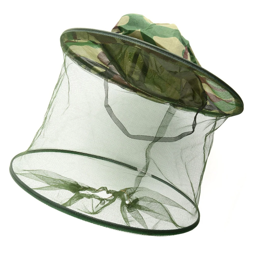 

2 PCS Has Camouflage Mosquito Hat Face Anti Inset Bee Resistance Cap Men and Women