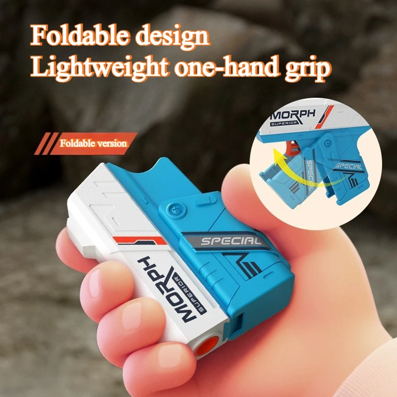 رصاصة لينة صغيرة مسدس لعبة الروتاري تململ تصميم طوي رغوة نبال قاذفة للبنين اطلاق النار لعبة متعة هدية الكريسماس للأطفال