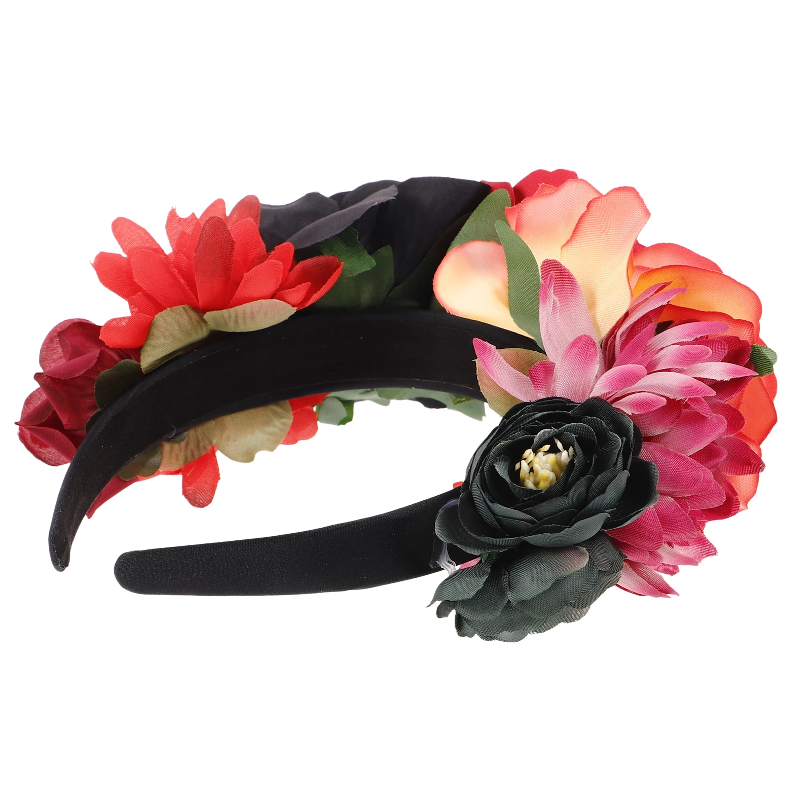 

Gothic Headband Rose Hair Accessories Headbands for Halloween Elastic Floral Polyester Miss