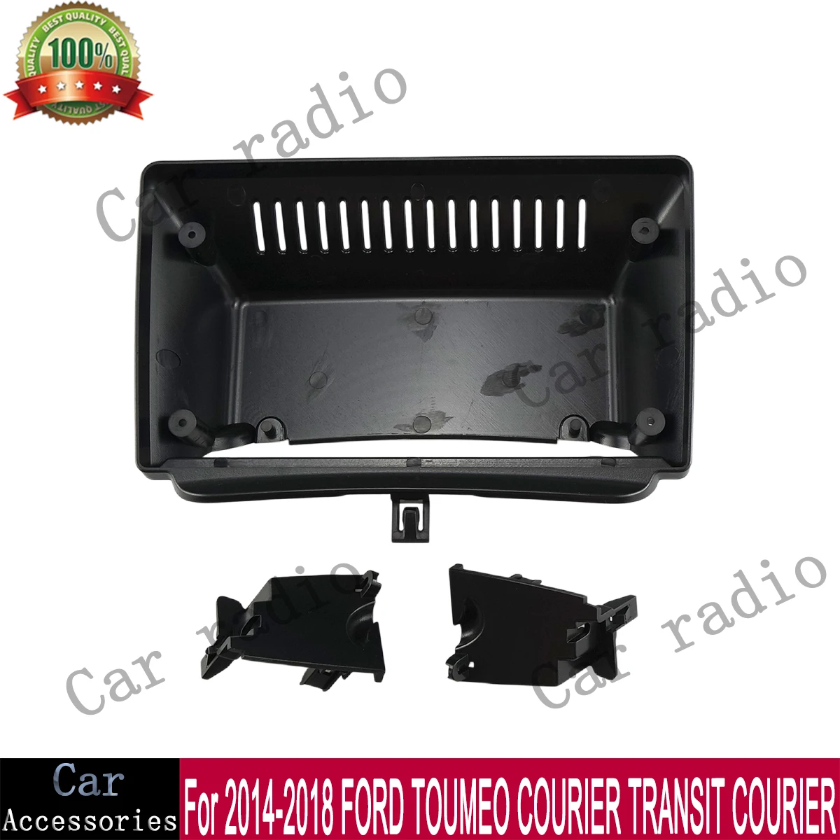 Para Ford Tourneo Courier 2014-2018: Radio de coche Android de 9 pulgadas, estéreo, marco, reproductor, unidad principal, panel de fascia, cubierta de salpicadero